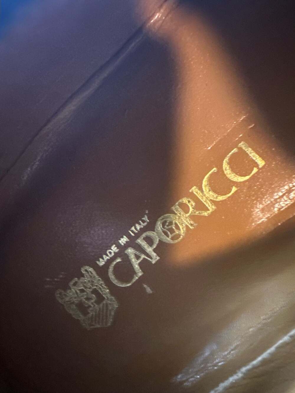 Caporicci Black Leather Penny Loafers Made in Italy - Picture 9 of 16